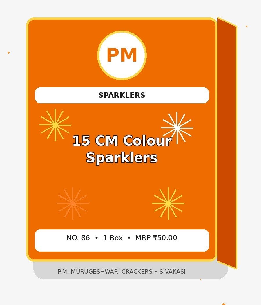 15 CM Colour Sparklers