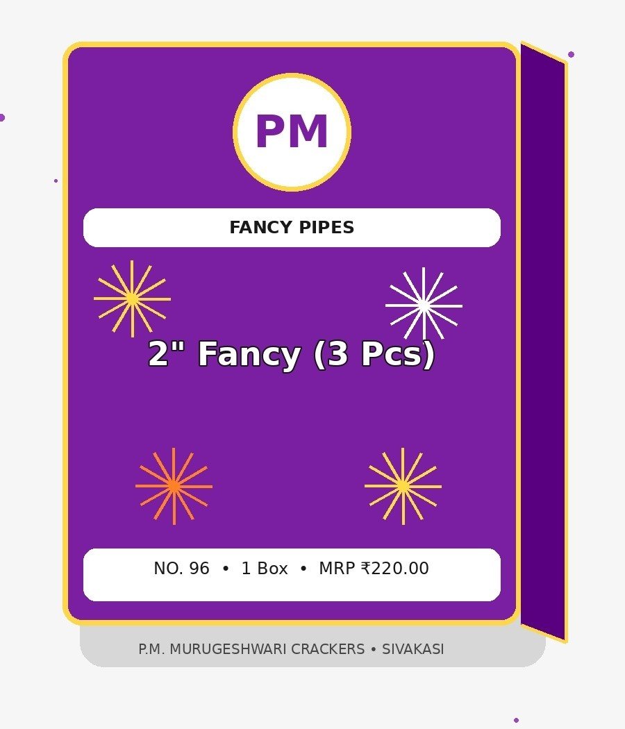 2" Fancy (3 Pcs)